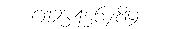 Freight Sans Hairline Italic Font OTHER CHARS