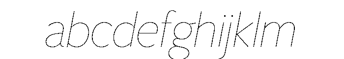 Freight Sans Hairline Italic FONT