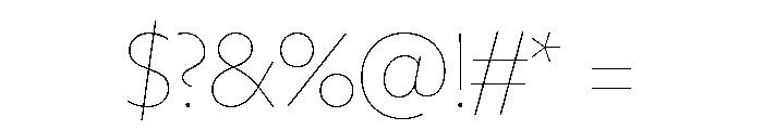 Freight Sans Hairline Font OTHER CHARS