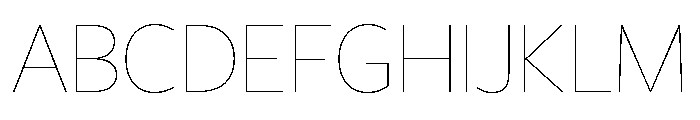 Freight Sans Hairline Font UPPERCASE