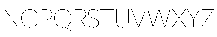 Freight Sans Hairline Font UPPERCASE