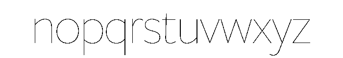 Freight Sans Hairline Font LOWERCASE