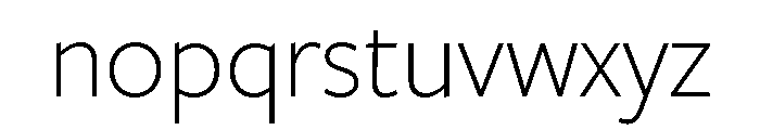 Freight Sans Light Font LOWERCASE