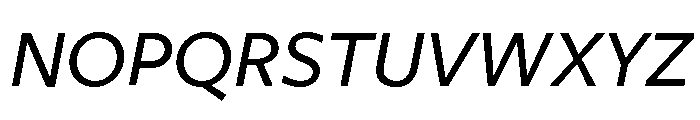 Freight Sans Medium Italic Font UPPERCASE