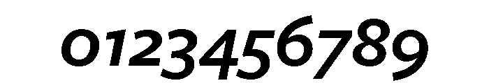Freight Sans Semi Bold Italic Font OTHER CHARS