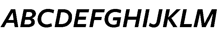 Freight Sans Semi Bold Italic Font UPPERCASE