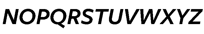 Freight Sans Semi Bold Italic Font UPPERCASE