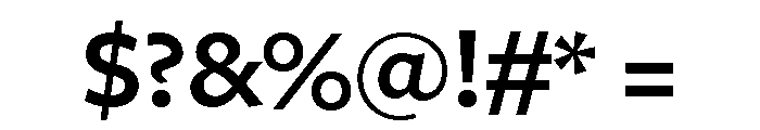 Freight Sans Semi Bold Font OTHER CHARS