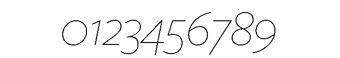 Freight Sans Thin Italic Font OTHER CHARS