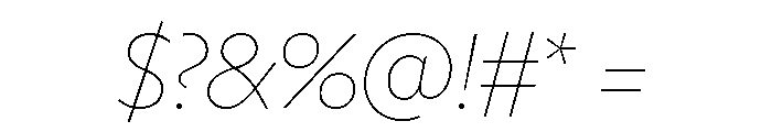 Freight Sans Thin Italic Font OTHER CHARS