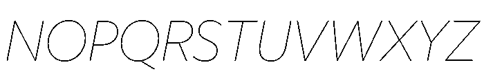 Freight Sans Thin Italic Font UPPERCASE