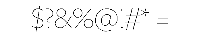 Freight Sans Thin Font OTHER CHARS
