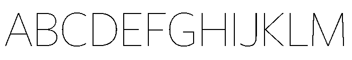 Freight Sans Thin Font UPPERCASE