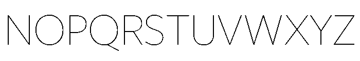 Freight Sans Thin Font UPPERCASE