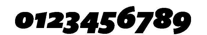 Freight Sans Ultra Black Italic Font OTHER CHARS