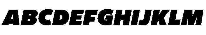 Freight Sans Ultra Black Italic Font UPPERCASE