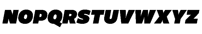 Freight Sans Ultra Black Italic Font UPPERCASE