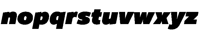 Freight Sans Ultra Black Italic Font LOWERCASE