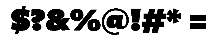 Freight Sans Ultra Black Font OTHER CHARS