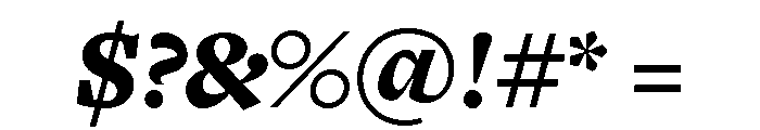 Freight Text Black Italic Font OTHER CHARS