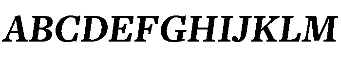 Freight Text Bold Italic Font UPPERCASE