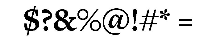 Freight Text Bold Font OTHER CHARS