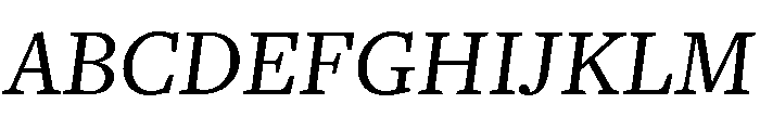 Freight Text Book Italic Font UPPERCASE