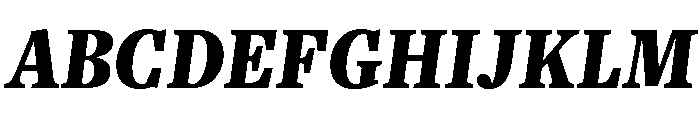 Freight Text Compressed Black Italic Font UPPERCASE