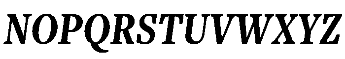 Freight Text Compressed Bold Italic Font UPPERCASE