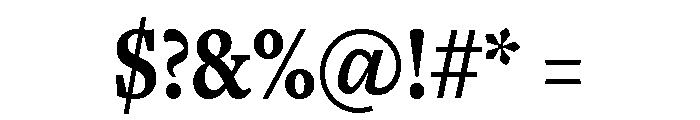 Freight Text Compressed Bold Font OTHER CHARS