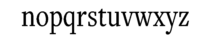 Freight Text Compressed Book Font LOWERCASE