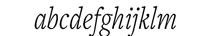 Freight Text Compressed Light Italic FONT