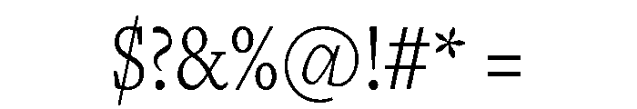 Freight Text Compressed Light Font OTHER CHARS