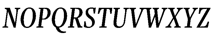 Freight Text Compressed Medium Italic Font UPPERCASE