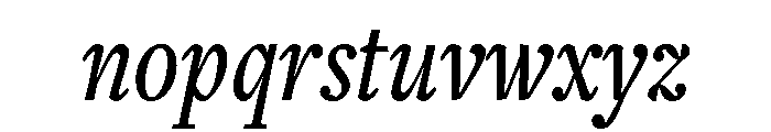 Freight Text Compressed Medium Italic Font LOWERCASE