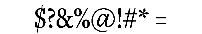Freight Text Compressed Medium Font OTHER CHARS