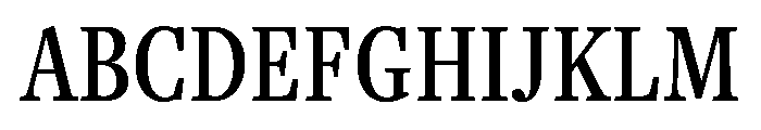 Freight Text Compressed Medium Font UPPERCASE