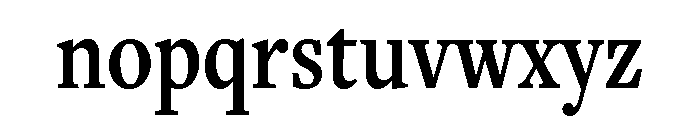 Freight Text Compressed Semi Bold Font LOWERCASE