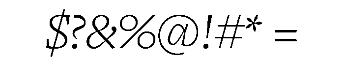 Freight Text Light Italic Font OTHER CHARS