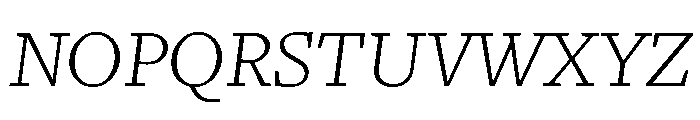 Freight Text Light Italic Font UPPERCASE