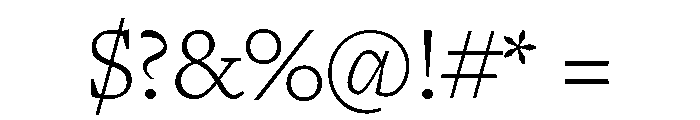 Freight Text Light Font OTHER CHARS