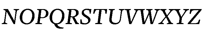 Freight Text Medium Italic Font UPPERCASE