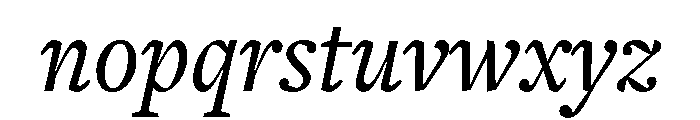 Freight Text Medium Italic Font LOWERCASE