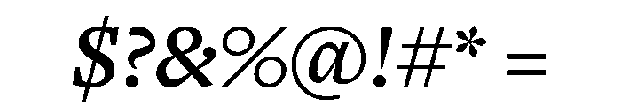 Freight Text Semi Bold Italic Font OTHER CHARS