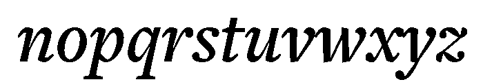 Freight Text Semi Bold Italic Font LOWERCASE