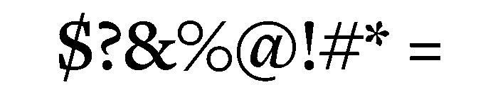 Freight Text Semi Bold Font OTHER CHARS
