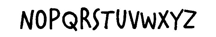 French Fries Bold Font UPPERCASE
