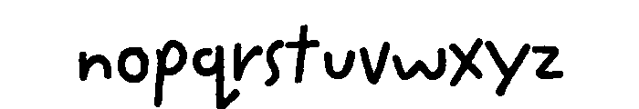 French Fries Bold Font LOWERCASE