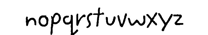 French Fries Light Font LOWERCASE