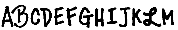 Fridayluck Regular Font UPPERCASE